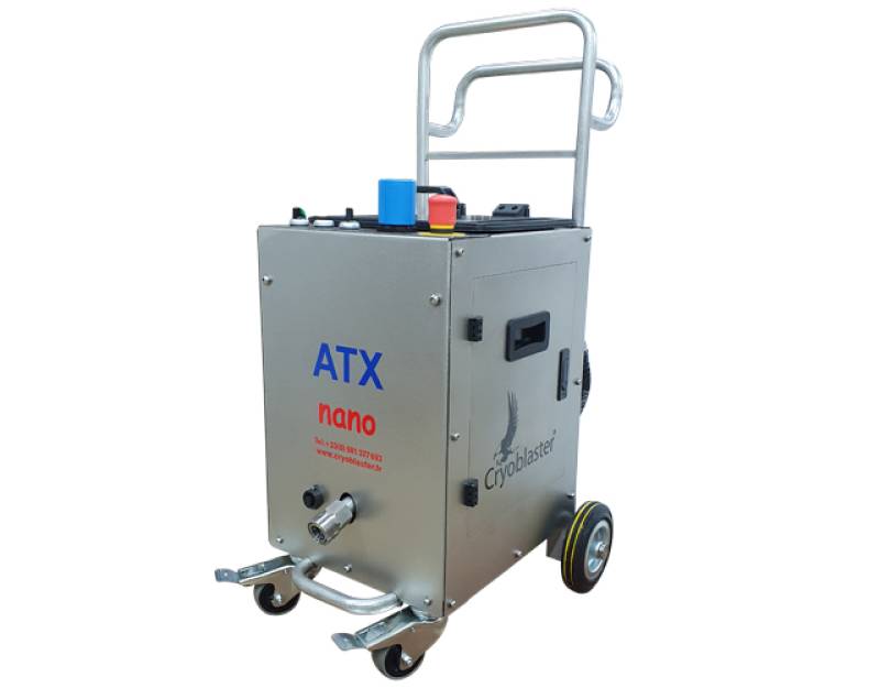 Cryoblaster ATX NANO-P : Nettoyeur cryogénique 100% pneumatique spécial travaux techniques à Paris et en France
